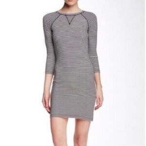 FRENCH Connection Liquorice Lines Long Sleeve Dres
